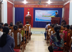Bế giảng lớp đào tạo nghề tại xã Tam Lộc