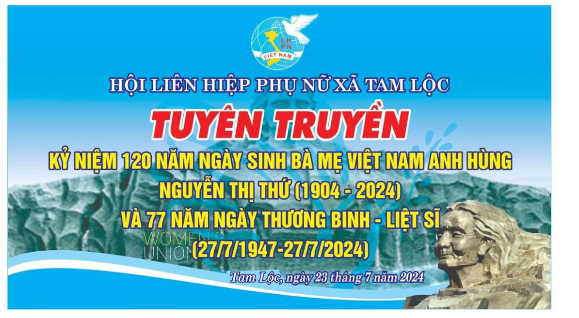 Hội LHPN xã Tam Lộc tổ chức sinh hoạt chuyên đề tuyên truyền 120 năm ngày sinh của Bà Mẹ Việt Nam Anh hùng Nguyễn Thị Thứ (1904-2024)