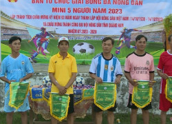 Hội Nông dân xã Tam Lộc tổ chức giải bóng đá Nông dân mini 5 người chào mừng kỷ niệm 93 năm ngày thành lập Hội Nông dân Việt Nam (14/10/1930 - 14/10/2023)